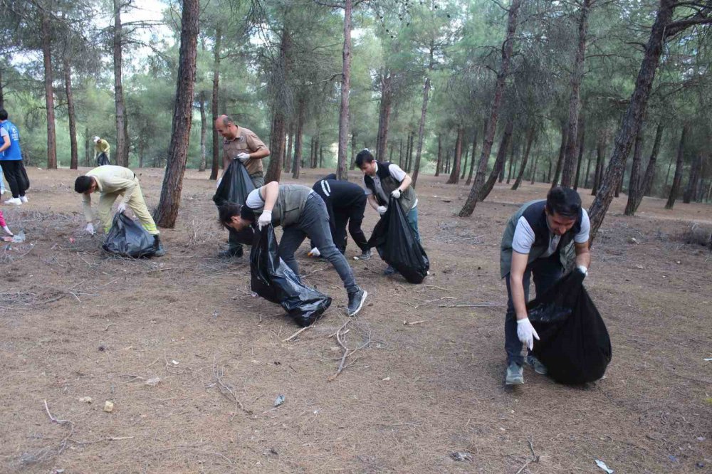 Vezirköpri'de "daha Temiz Bir Çevre İçin" Çöp Topladılar