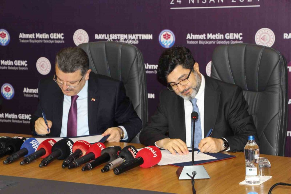 Trabzon Raylı Sistem Hayaline Kavuşuyor, Protokol İmzalandı