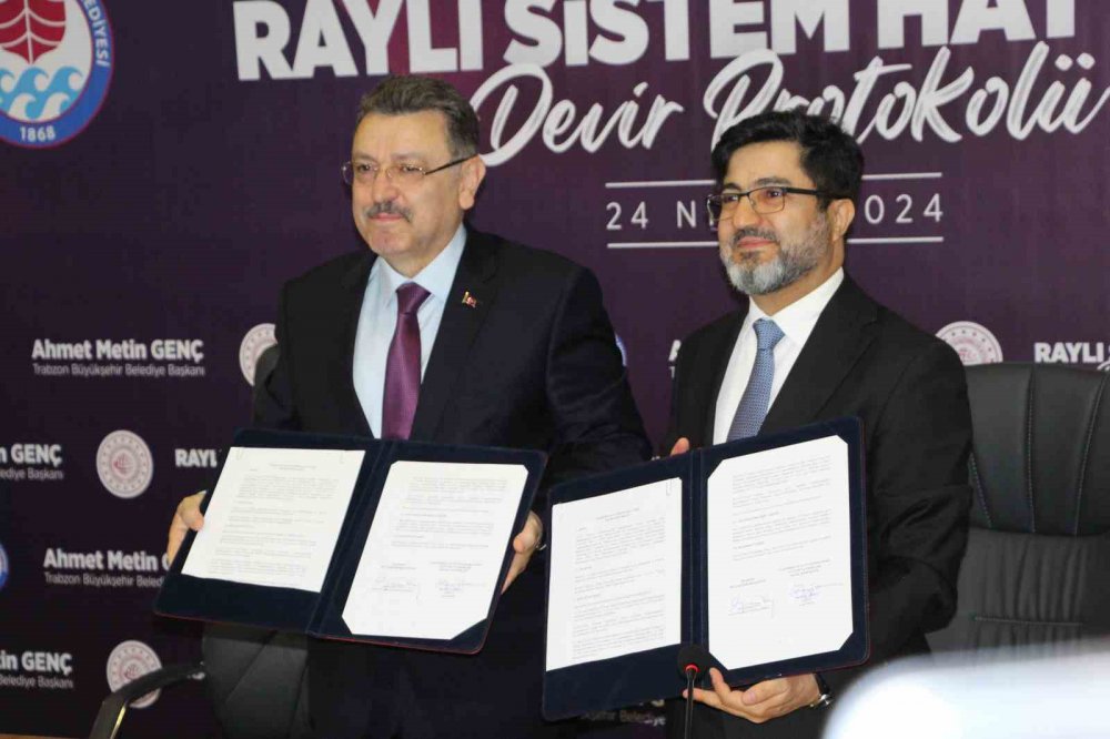 Trabzon Raylı Sistem Hayaline Kavuşuyor, Protokol İmzalandı