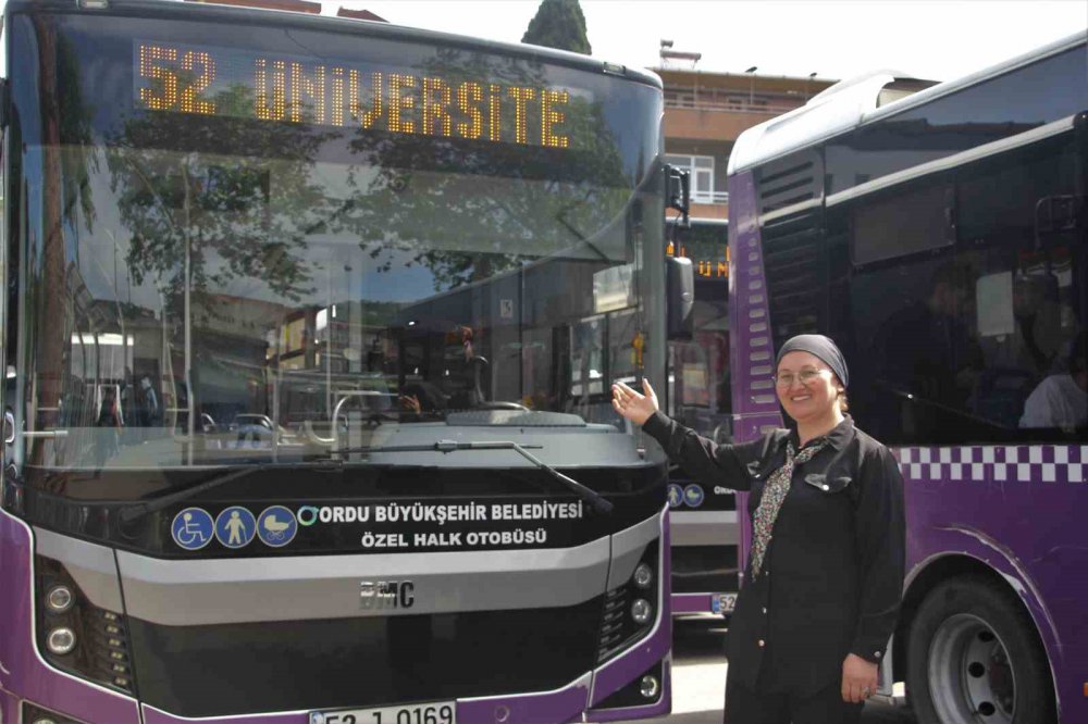 Ordu'da 70 Kişilik Otobüsün Ayşegül Kaptanı