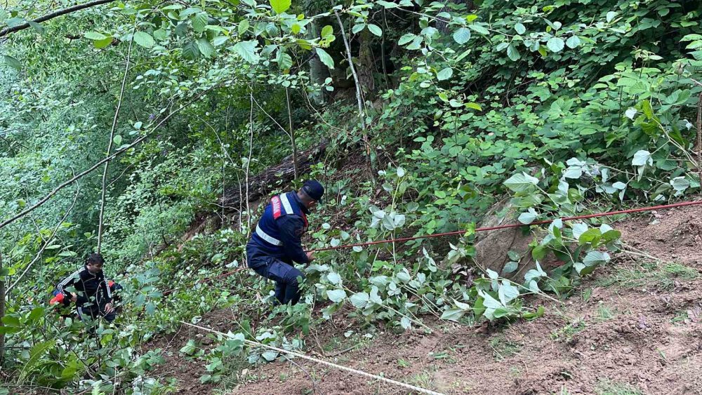 Rize'de araç uçuruma yuvarlandı   1 kişi hayatını kaybederken 4 kişi yaralandı