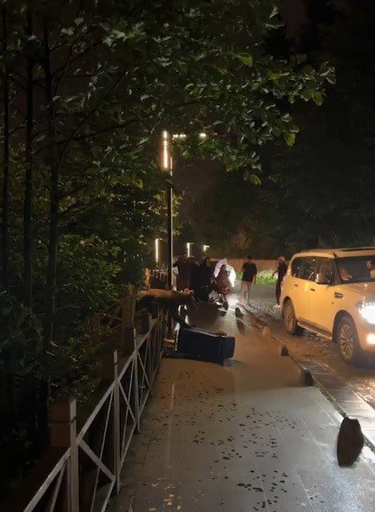 Aç Kalan Yavru Ayı Uzungöl’e İndi, Görüntülemek İçin Turistler Sıraya Girdi