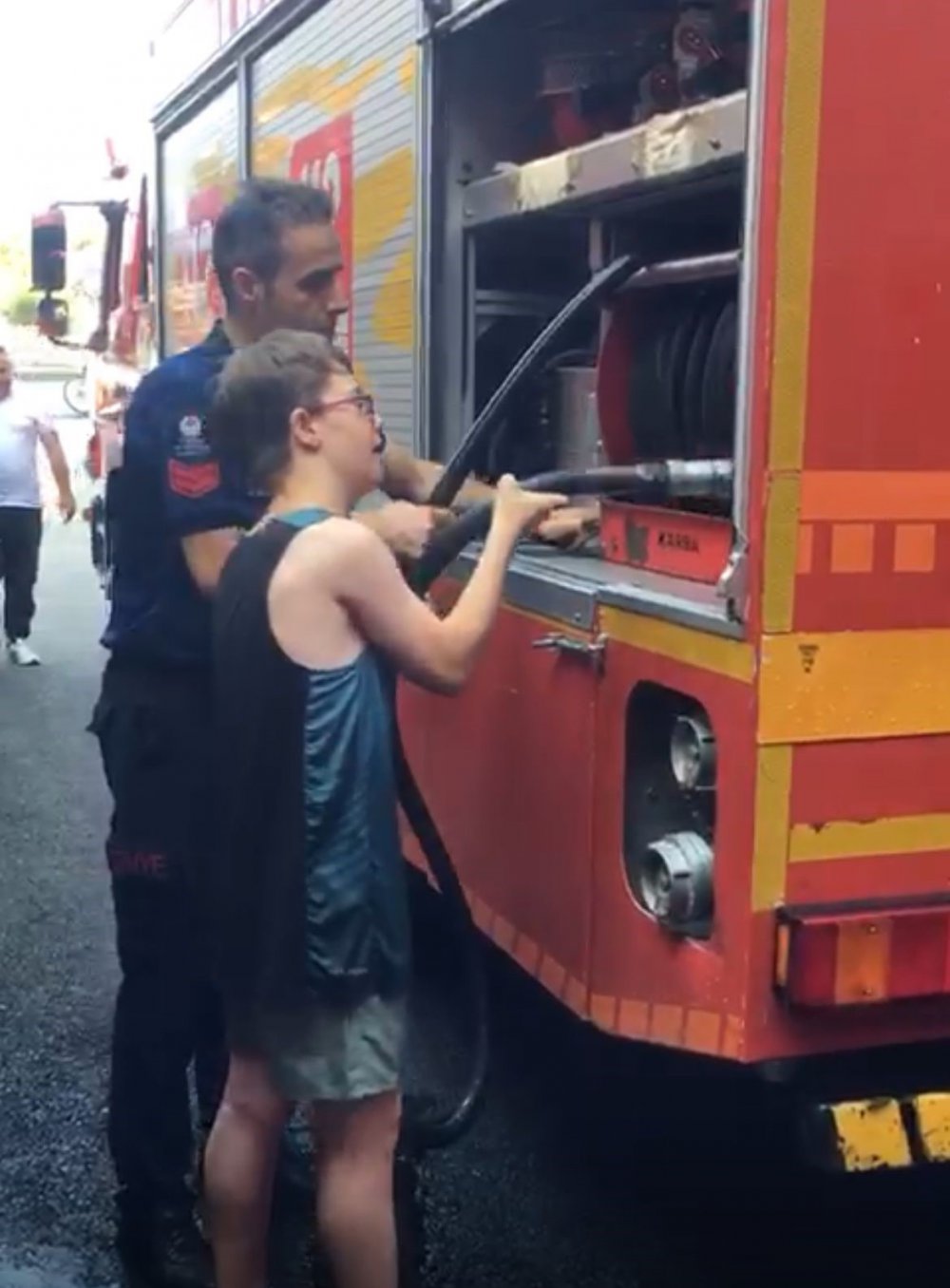 Akçabbat'ta İtfaiyeden ’özel’ Murat İçin ’özel’ Tatbikat