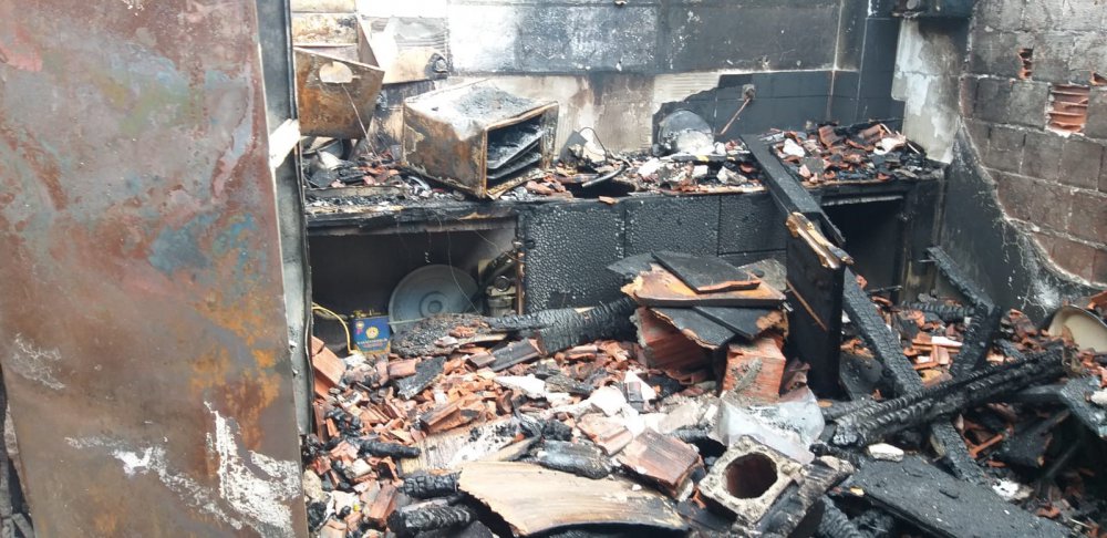 Samsun'da faicadan dönüldü , ev küle döndü