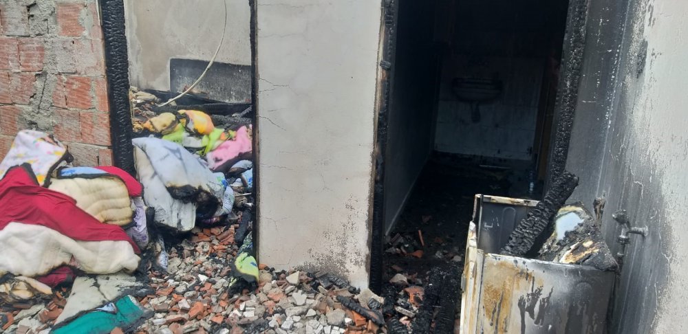 Samsun'da faicadan dönüldü , ev küle döndü