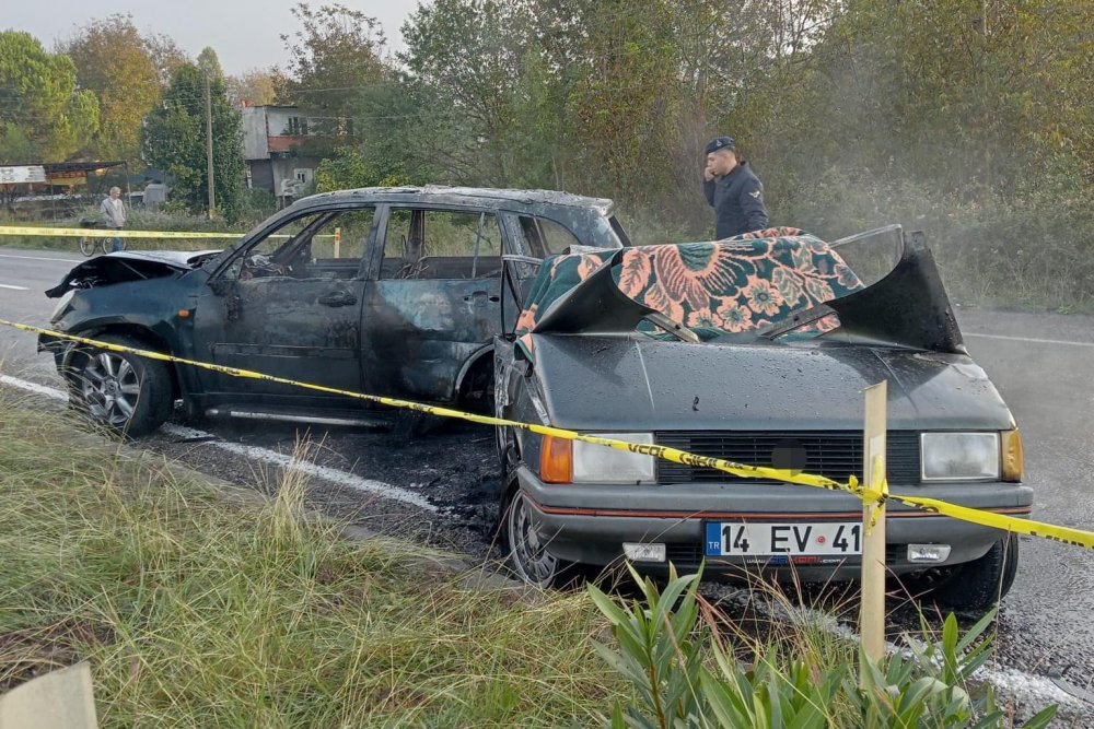 Zonguldak'taki feci kazada yanarak can verdi