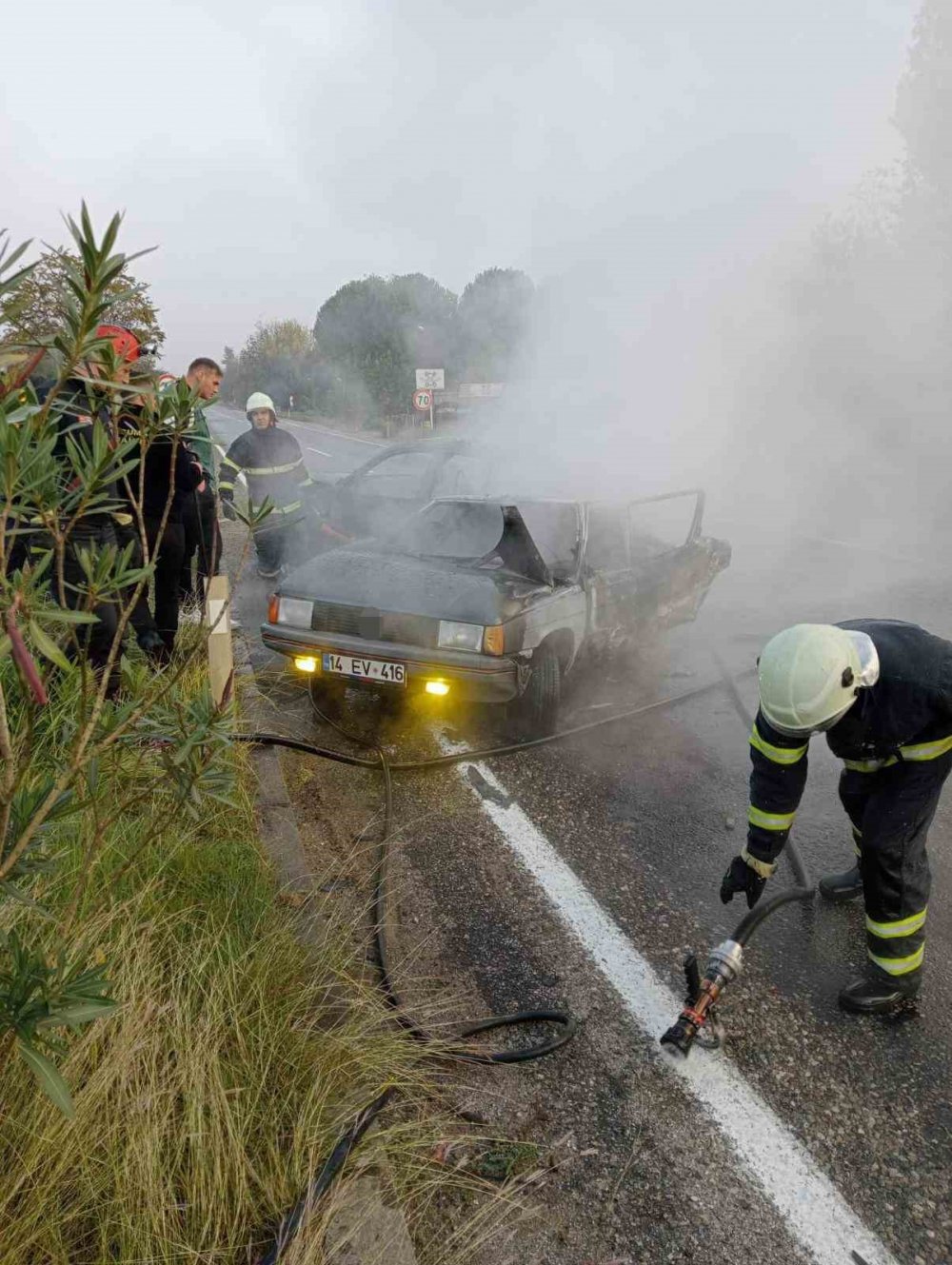 Zonguldak'taki feci kazada yanarak can verdi