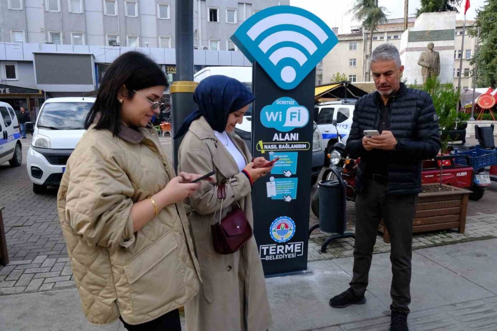 Samsun Terme’de Ücretsiz Wi-fi Hizmeti Başladı