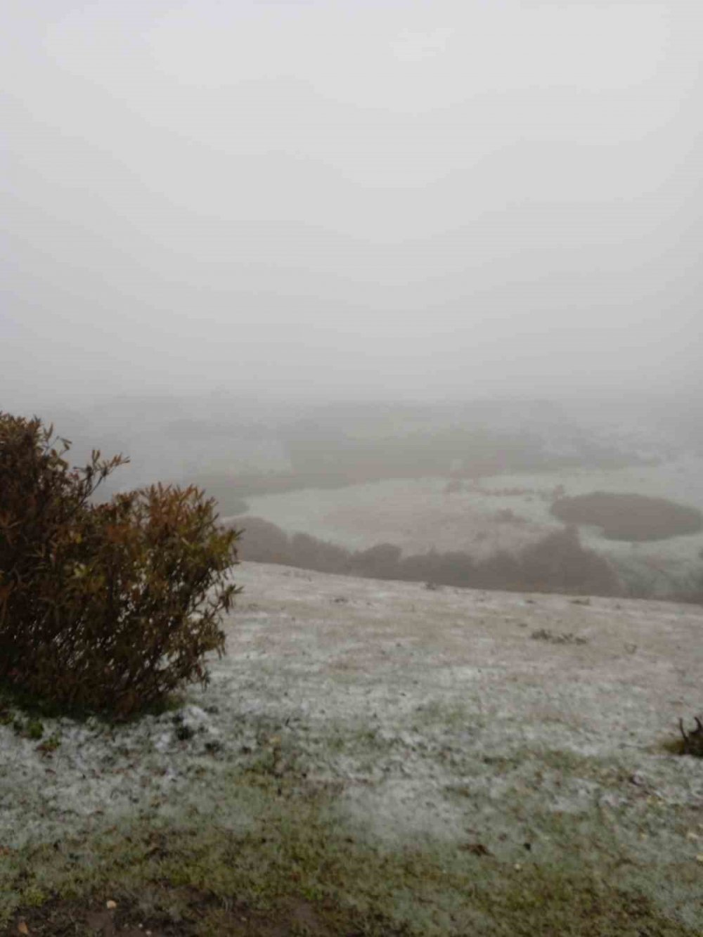 Ordu’nun Yüksek Kesimlerinde Kar Yağışı