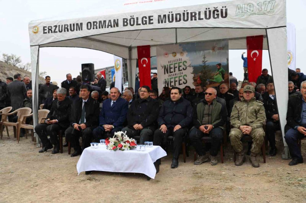 Erzurum dahil 6 İlde 56 Bin 500 Fidan Toprakla Buluştu