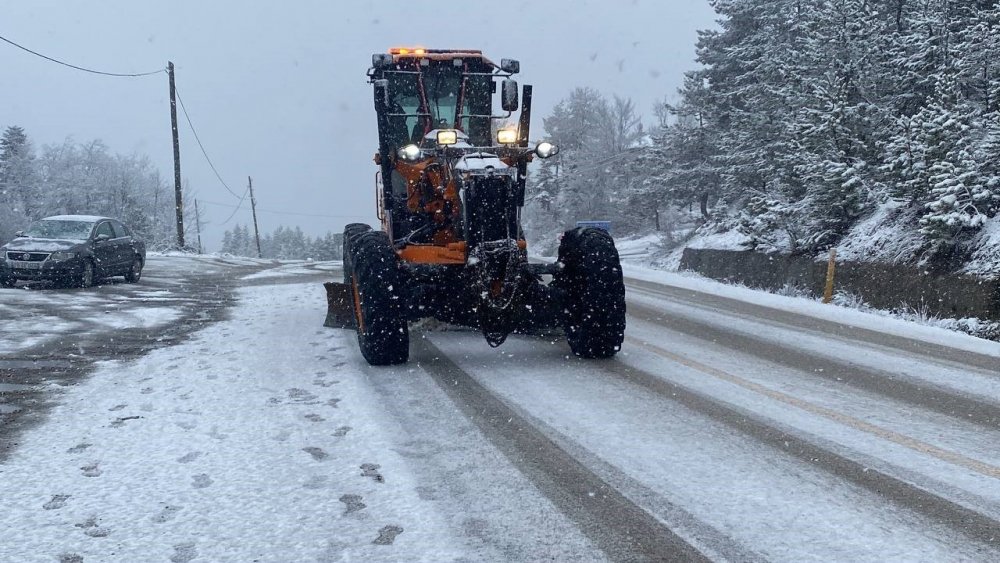 Karabük’te Kar Yağışı Etkili Oluyor