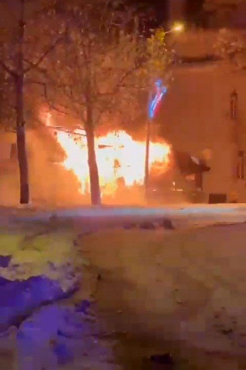 Gümüşhane'de Karayolu Kenarındaki Çay Ve Gözleme Tesisi Yandı