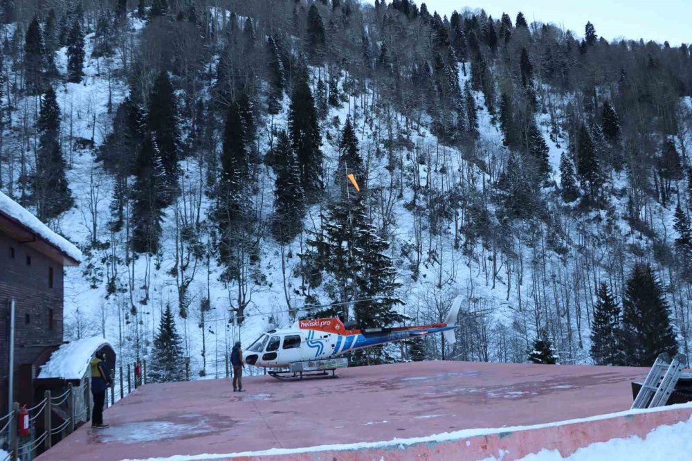 Rize'de Kaçkarlar’da Heliski Heyecanı Başladı