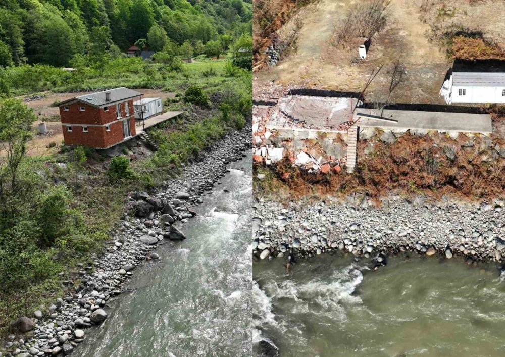 Rize'de o yapılar yıkılıyor