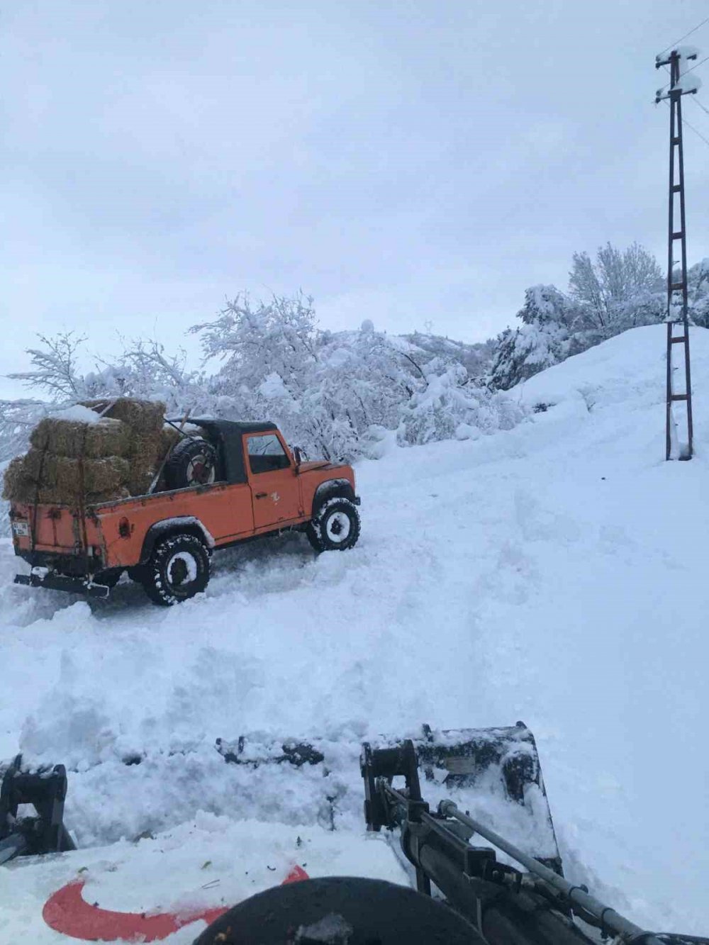 Mezrada Mahsur Kalan Çoban Ve Koyun Sürüsünün İmdadına Büyükşehir’in Tiski Ekibi Yetişti