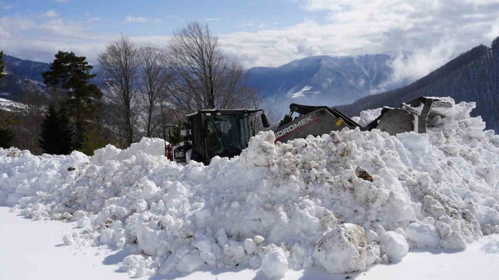 Artvin’de Kar Yağışı Durdu, Köylerde Yol Açma Çalışmaları Sürüyor