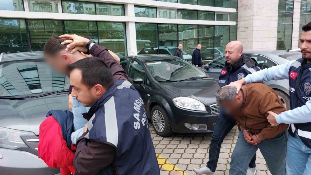 49 İlde Düzenlenen Operasyonda Samsun’da Gözaltına Alınan 2 Kişi Adliye Sevk Edildi