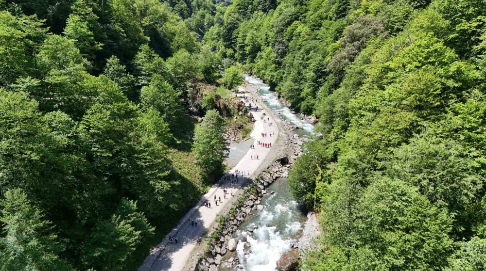 Mençuna Şelalesi’ne Doğa Yürüyüşü Düzenlendi