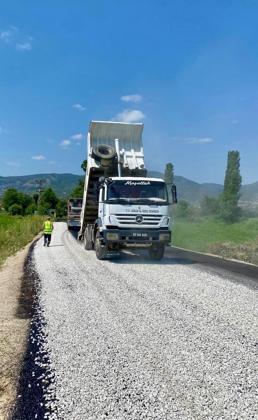Sinop’ta 115 Kilometrelik Köy Yolu Asfaltlandı