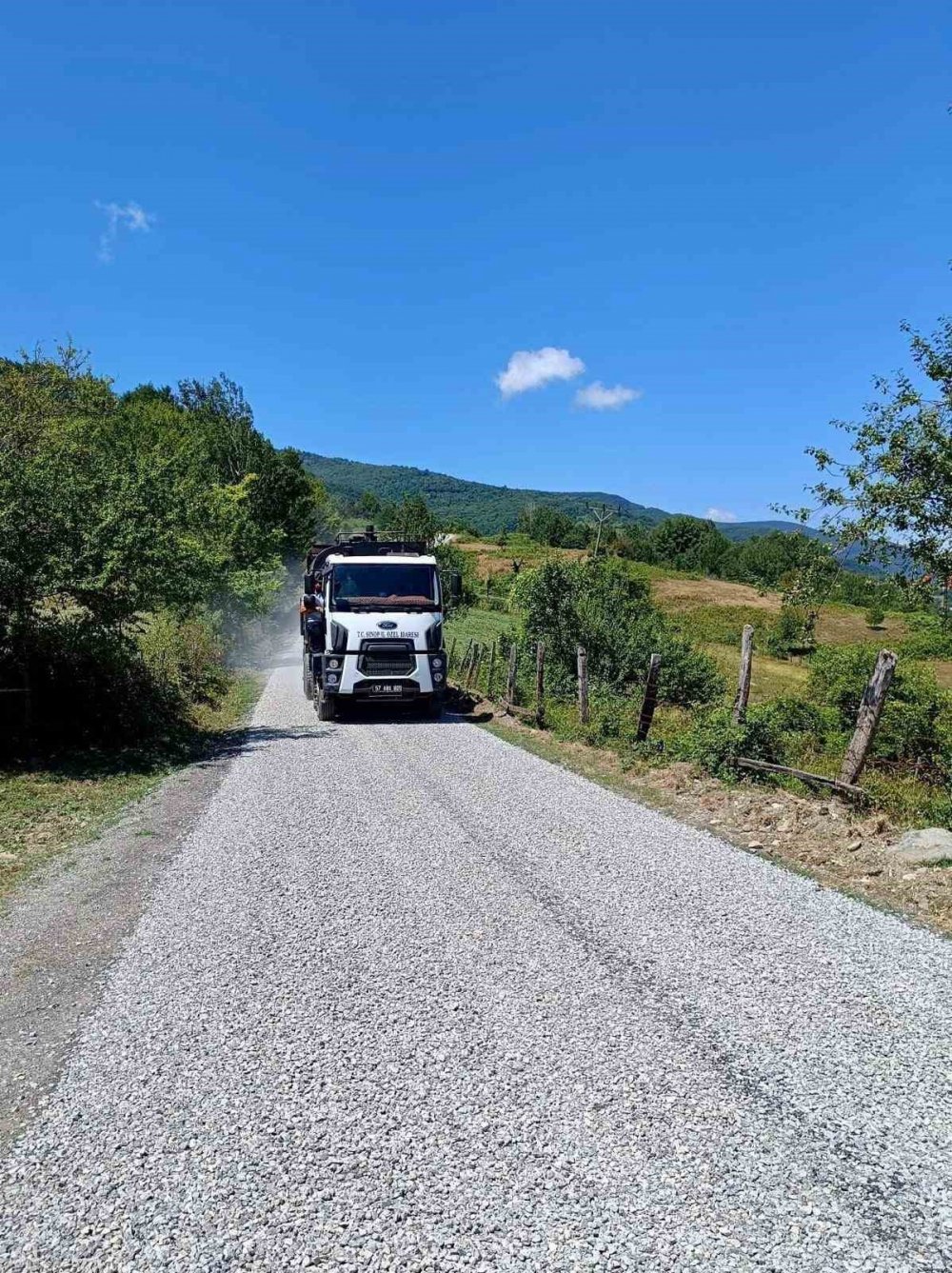 Sinop’ta 115 Kilometrelik Köy Yolu Asfaltlandı