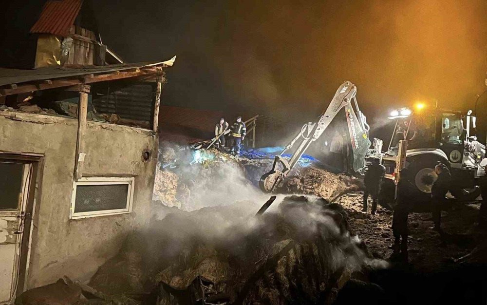 Köyde Korkutan Yangın Kontrol Altında