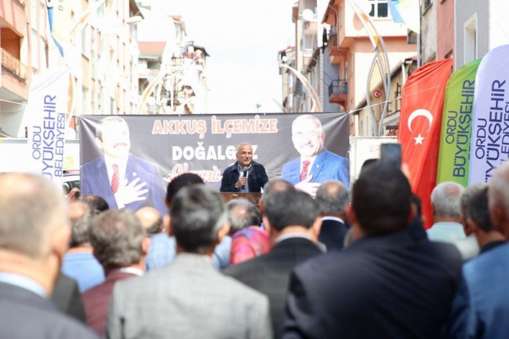 Akkuş’ta Doğalgaz Sevinci