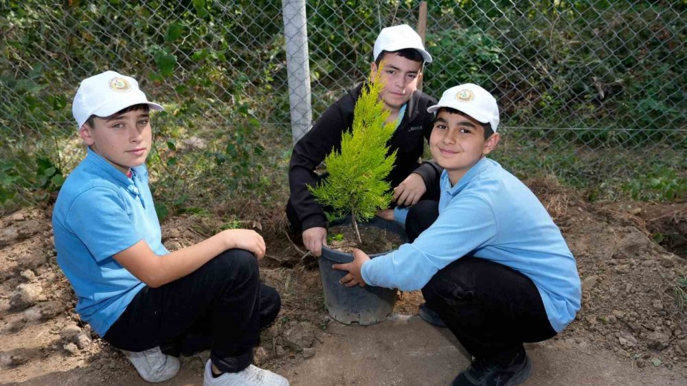 Artvin’de Öğrencilere Fidan Üretimi Anlatıldı