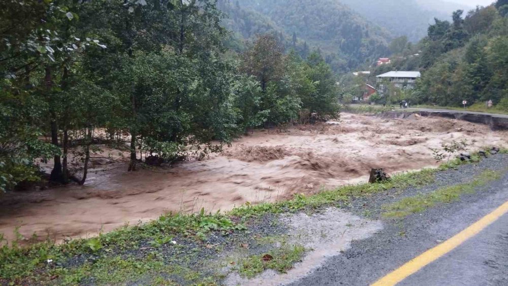 Artvin’de Sağanak Yağış Sele Neden Oldu