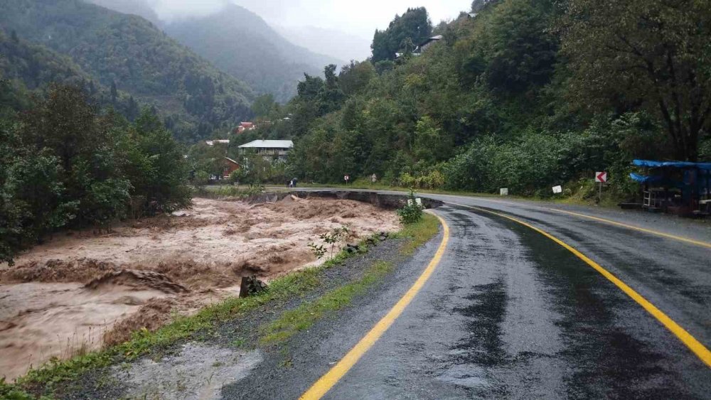 Artvin’de Sağanak Yağış Sele Neden Oldu