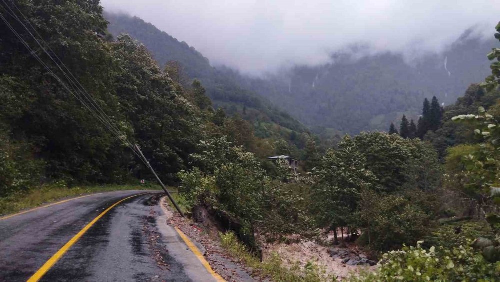 Artvin’de Sağanak Yağış Sele Neden Oldu
