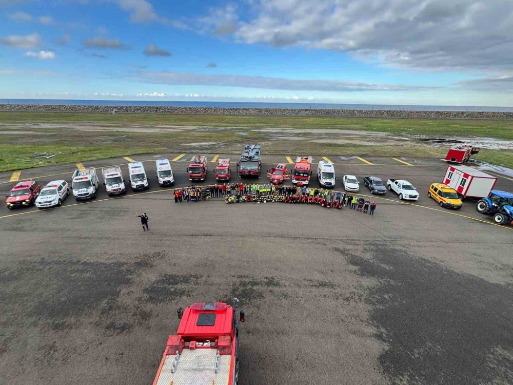 Ordu-giresun Havalimanı’nda Acil Durum Tatbikatı