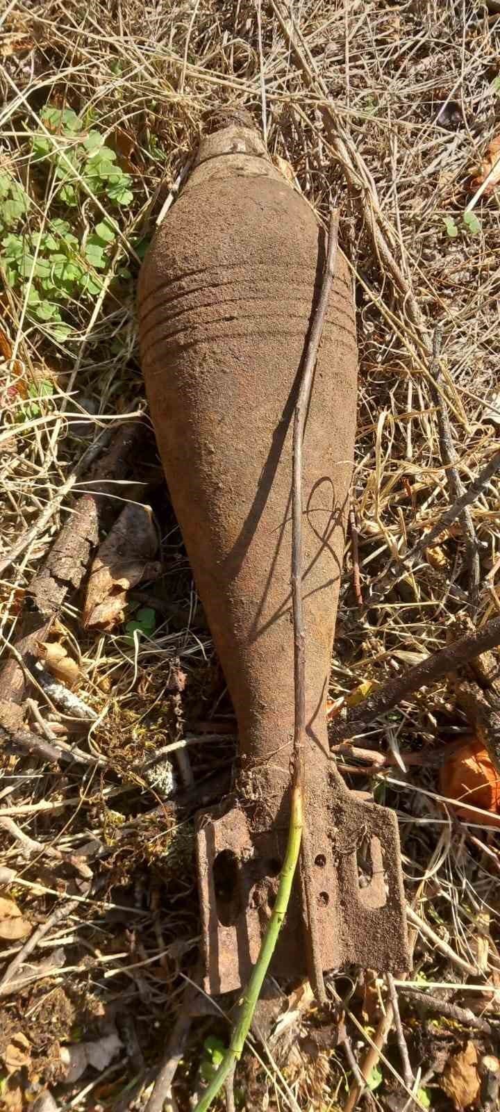 Gümüşhane’de 1. Dünya Savaşı’ndan Kalma Havan Mermisi Bulundu