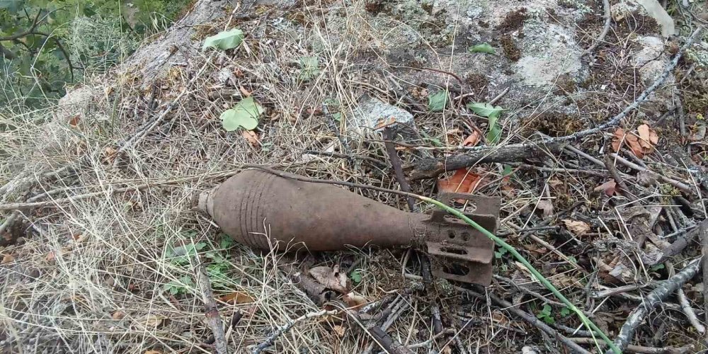 Gümüşhane’de 1. Dünya Savaşı’ndan Kalma Havan Mermisi Bulundu