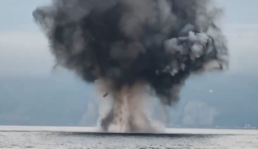 Hopa Açıklarındaki İnsansız Deniz Aracı Kontrollü Şekilde İmha Edildi