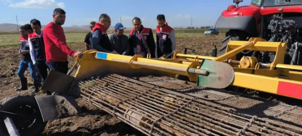 Bayburt’ta Patates Hasadına Başlandı