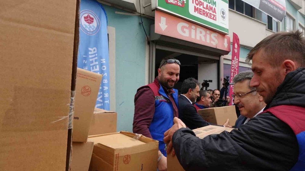 Trabzon’da Gazze’ye Yardım Tırları Yola Çıkacak