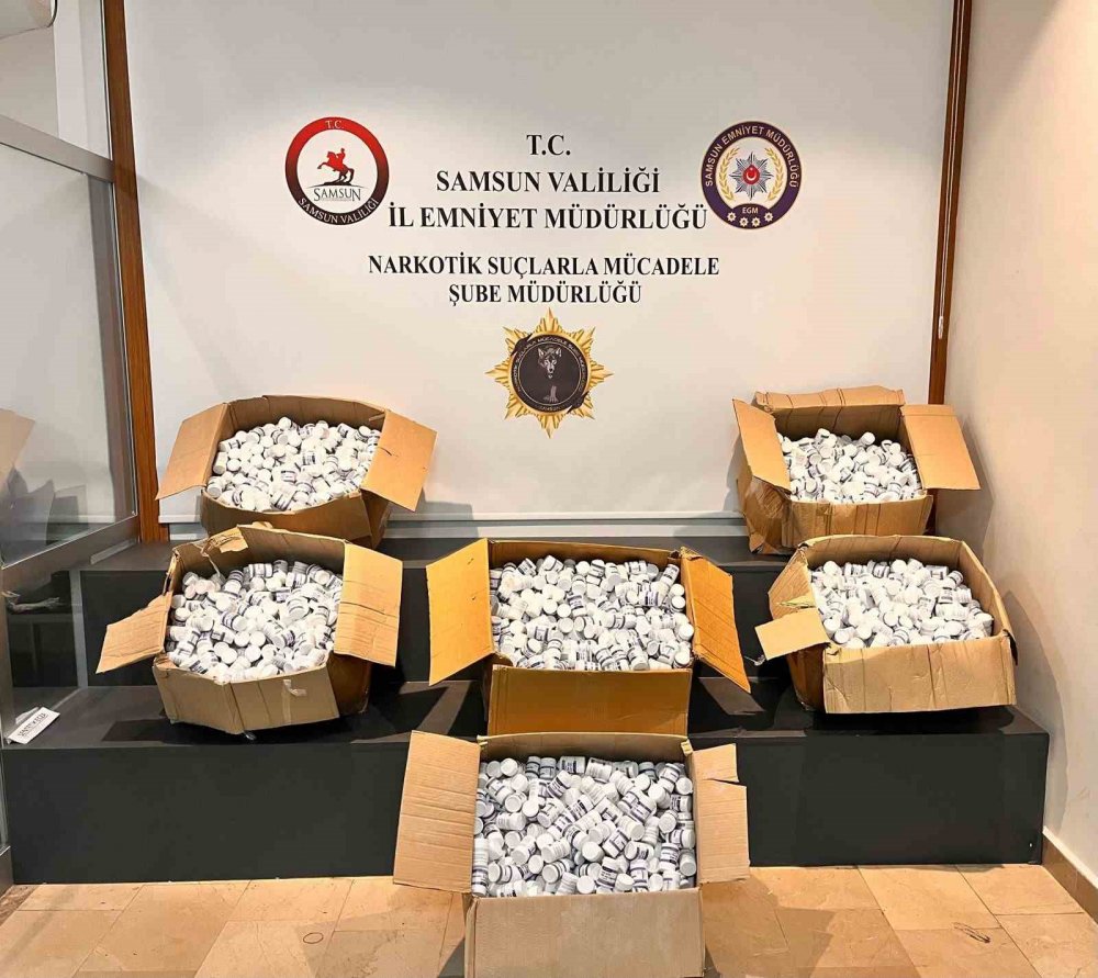 Samsun’da Tırdan 153 Bin Adet Uyuşturucu Hap Çıktı