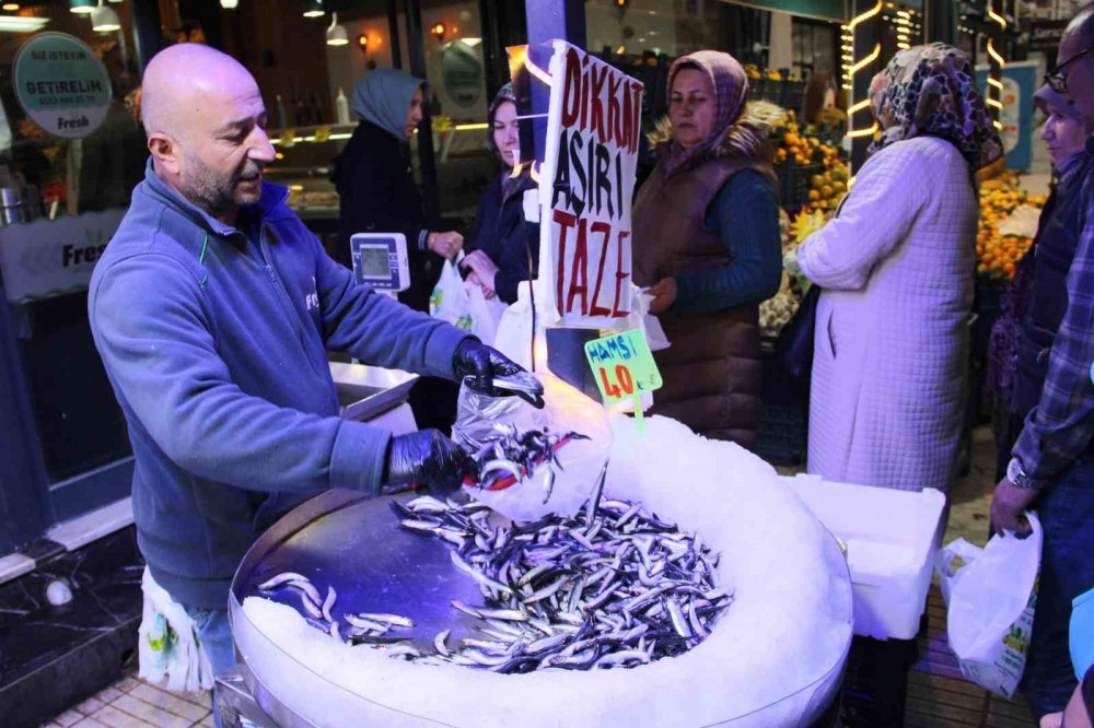 Çorum’da Hamsinin Kilosu 40 Liraya Düştü: Metrelerce Uzunlukta Kuyruk Oluştu