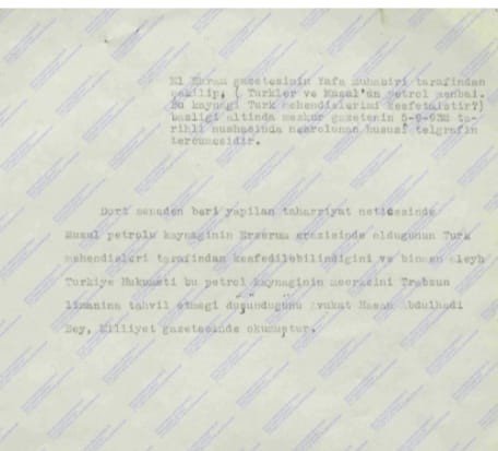 Ruslar Bile Peşindeydi: Musul Petrolü Erzurum’dan Mı Doğuyor?