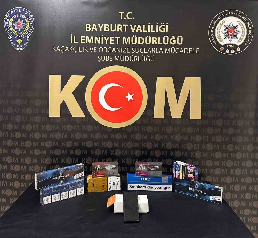 Bayburt’ta Kaçak Tütün Ve Alkol Operasyonu Yapıldı