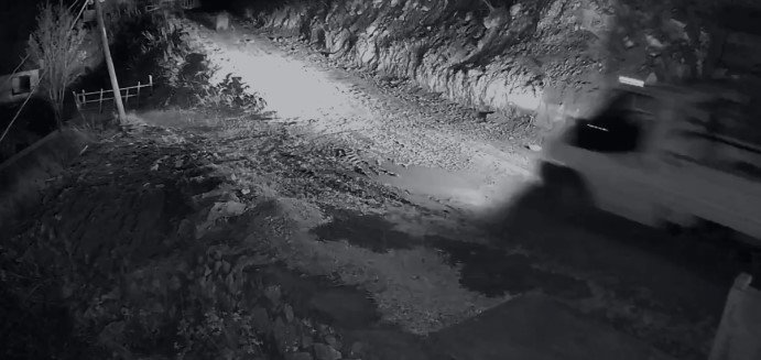 Mahalleliyi Canından Bezdiren Ayının Evinin Önünde Yattığını Görünce Kamyoneti İle Peşine Düştü