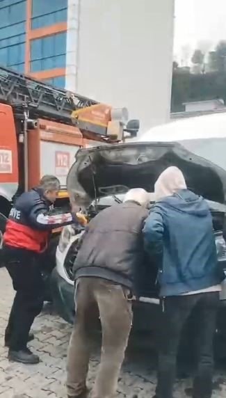 4 Yavru Kedinin Dolmuş Motorundaki Yolculuğu Hopa’da Son Buldu