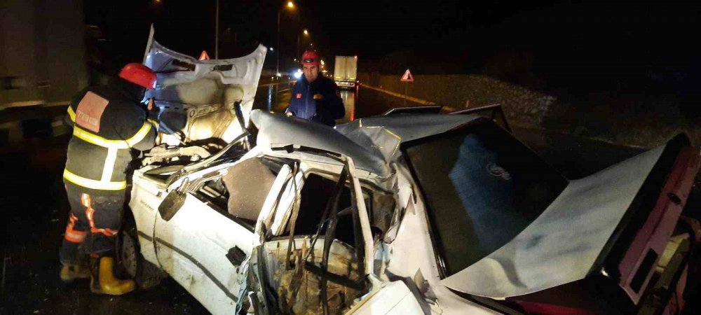 Samusun'da feci kaza , 4 yaralı