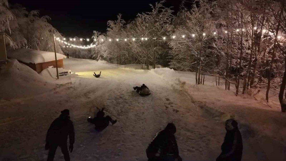 Handüzü Yaylası yeni kayak pistiyle kış turizminin yeni merkezi oldu