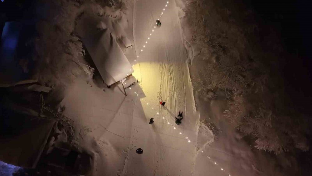 Handüzü Yaylası yeni kayak pistiyle kış turizminin yeni merkezi oldu