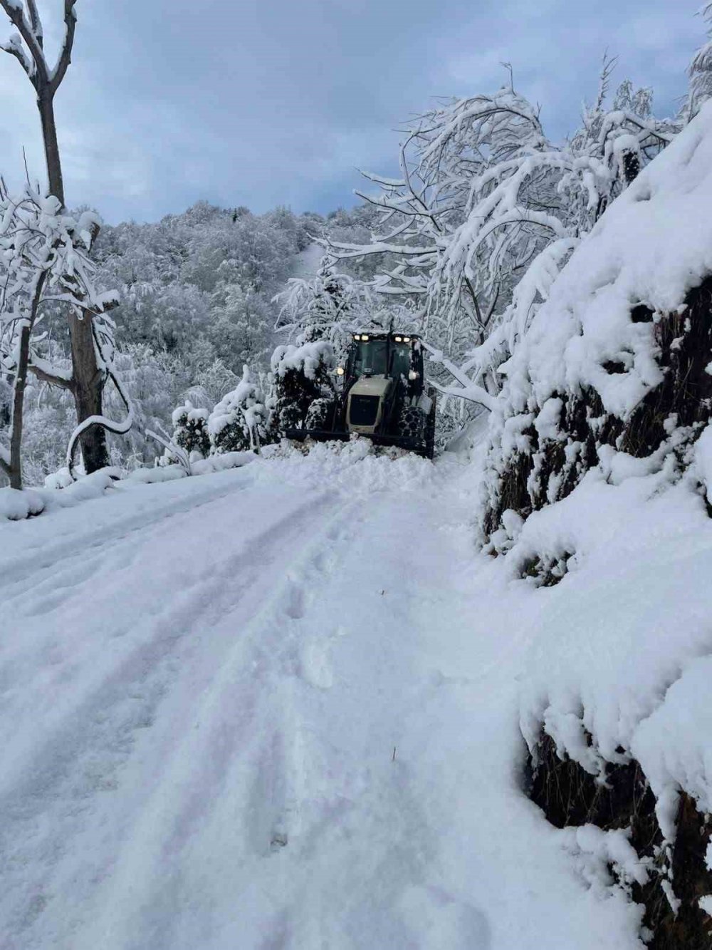 Rize’de 59 Köy Yolu Kar Nedeniyle Ulaşıma Kapandı