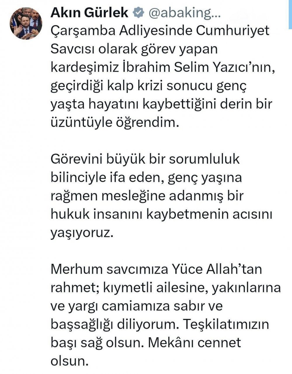 Genç Savcı Kalbine Yenik Düştü