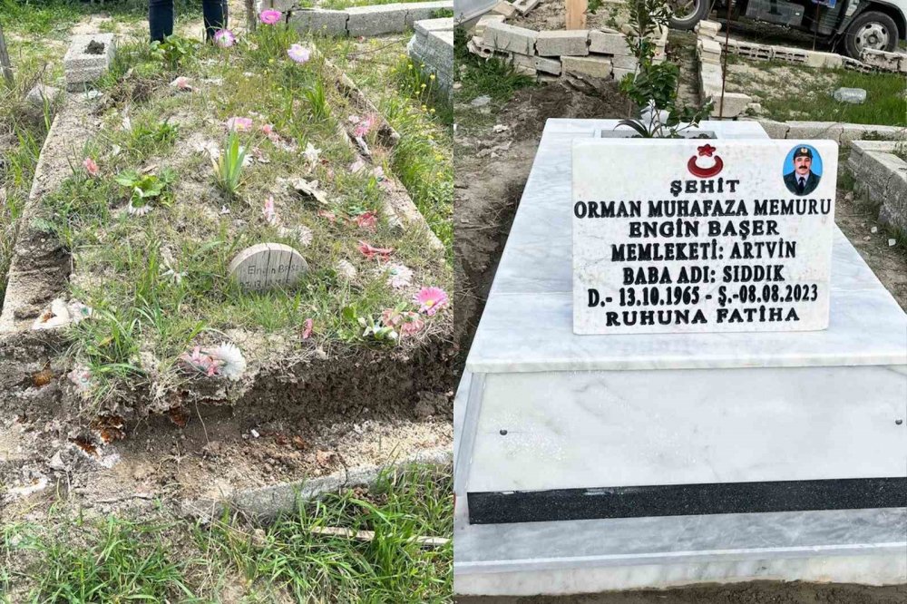 Artvin’de Şehit Mezarları Yenilenerek Bakıma Alındı