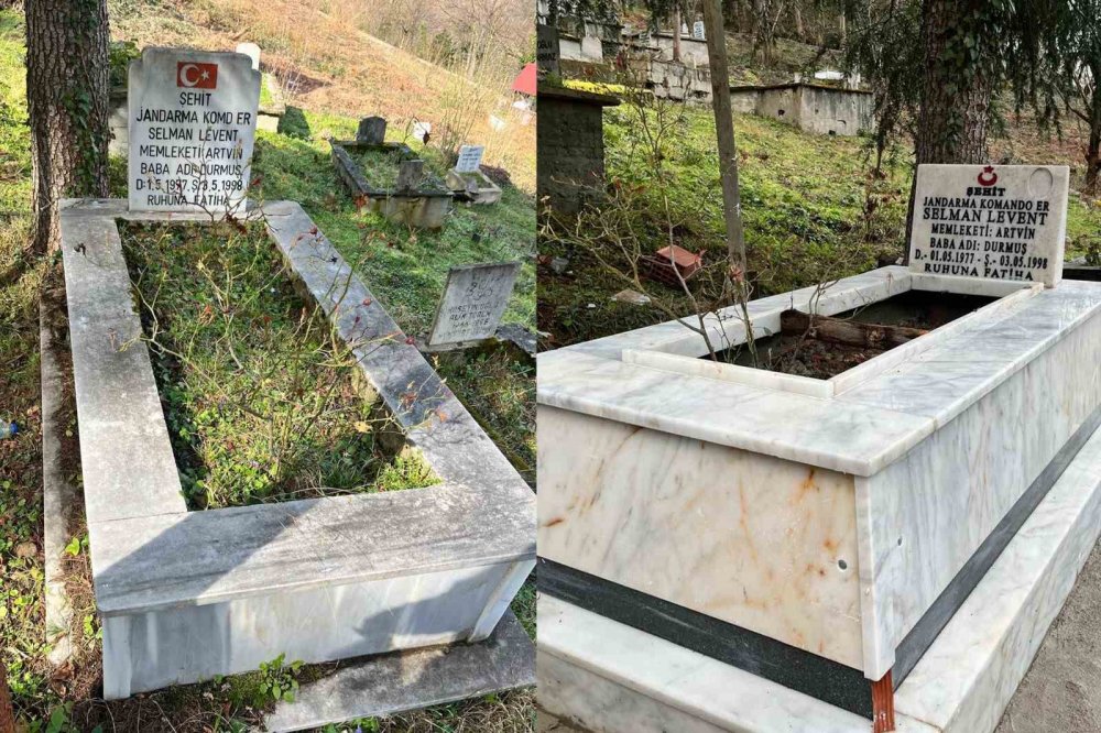 Artvin’de Şehit Mezarları Yenilenerek Bakıma Alındı