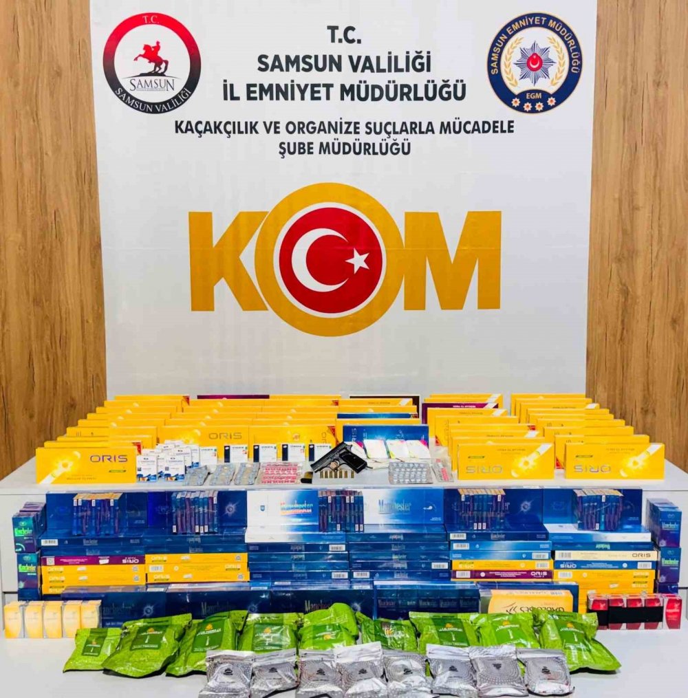 Samsun’da Kaçak Ürün Operasyonu
